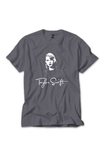 WAKHA Taylor Swift Silhouette Gray T-Shirt