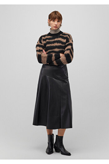 Mavi Black Faux Leather Skirt 1310606 -900