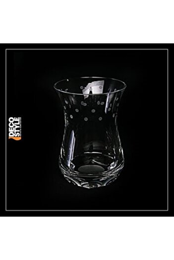 DECOSTYLE Özel Yapım Kişiye Özel %100 El Yapımı Kristal Dekorlu Soğuk Kesme 165 Cc 1 Bardak 1 Tabak 2 Parça