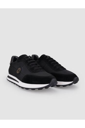 Cabani Knitwear Black Lace-Up Men's Sports Shoes