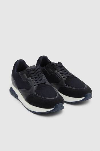 Twn Navy Blue Sports Shoes