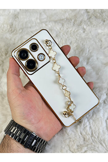 Vip Case Redmi Note 13 Pro 5g (Overseas) - Dirt-Repellent Glossy Camera Protection Silicone Handset with Hand Grip