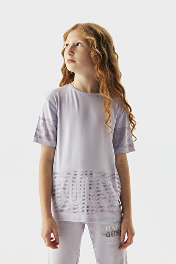 Guess Bg Store Girl's Lilac T-shirt 23pfwgjyi06