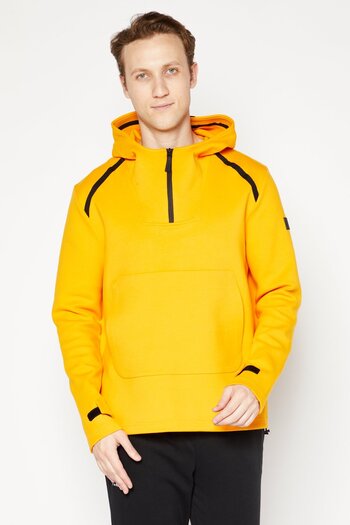 O'Neill Men Hooded Long Sleeve Solid Sweatshirt, Orange