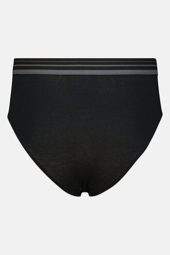 GAS Men 2 Pieces Brand Logo Pull On Brief, Black