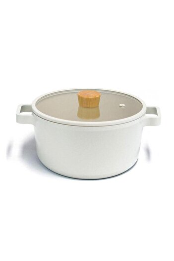NEOFLAM Fika 26 Cm Cast Iron Saucepan with Glass Lid D-neof226d