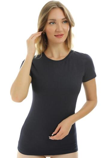 Almila Short Sleeve Crew Neck Slim Fit Women's Body T-Shirt 2037