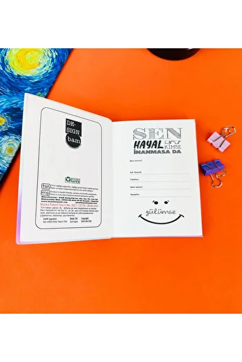 Gift Moda Urmărește-ți visele Mini caiet cu copertă rigidă cu design floral