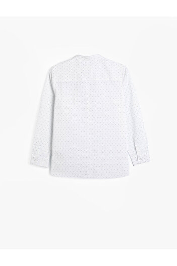 Koton Polka Dot Classic Shirt Long Sleeve Cotton