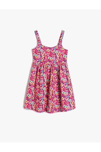Koton Rochie Midi Tesatura de vascoza cu bretele florale