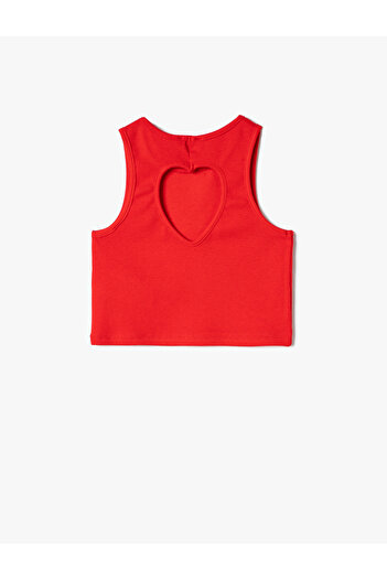 Koton Crop Tank Top Sleeveless Loose Textured Cotton