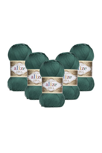 Alize DİVA В'ЯЗАНА НИТКА 100 ГР. ПАКЕТ З 5 ШТУКАМИ (100 ГР X 5 ШТУК)