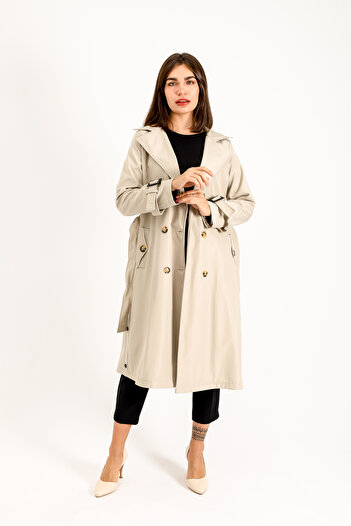 Quen Belted Trench Coat