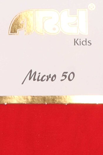 Katamino Girl's Pantyhose Micro 50 1-2-11-12 Years, Red