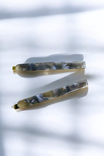 PETEK AKSESUAR 2 PCS ACRYLIC BONE QUALITY WIRE BUCKLE