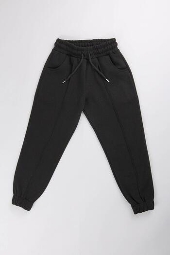 Perendi Μαύρο Unisex Παιδικό Φούτερ - Ελαστικό και Fleece με Τσέπες