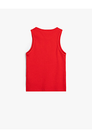 Koton Thick Strap Crew Neck Bow Printed Athlete