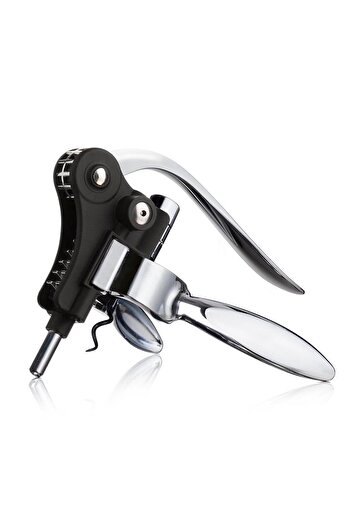 Vacu Vin Stainless Steel Black Boxed - Horizontal Lever Corkscrew
