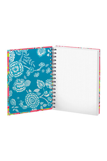 Busquets A5 Checkered Spiral Flamenco Notebook - 120 Sheets5105805350
