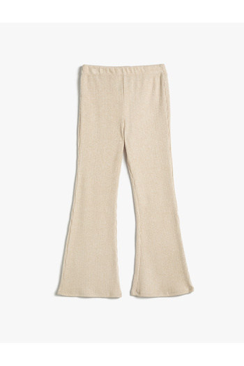 Koton Flared Leg Trousers Camisole Elastic Waist