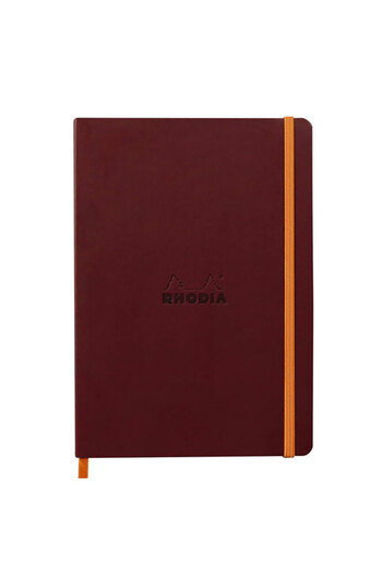 Rhodia Burgundy A5 Lined Soft Cover Notebook -117370c