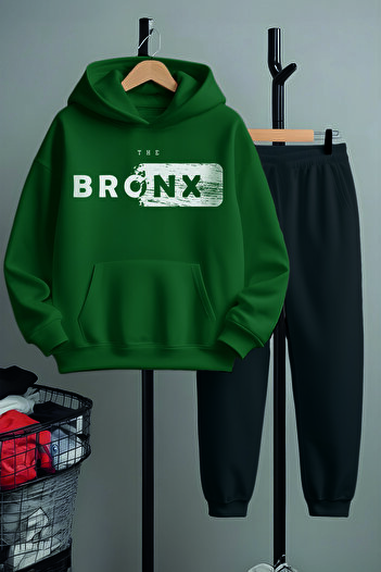 MYADA The Bronx Printed Bottom Top Tracksuit Set 22506