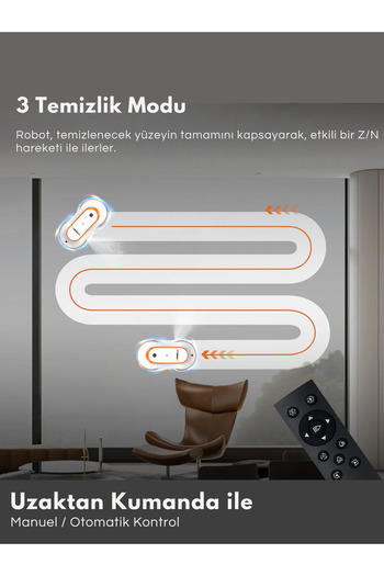 Arnell Cam Silme Robotu Cambaz Active Akıllı Cam Temizleme Robotu Wcr-2310y