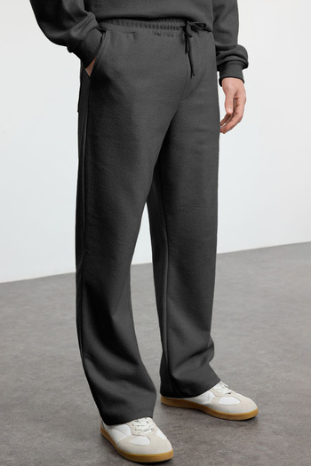 Trendyol Collection Σετ φόρμας Unisex Anthracite Oversize - TMNAW25EM00003