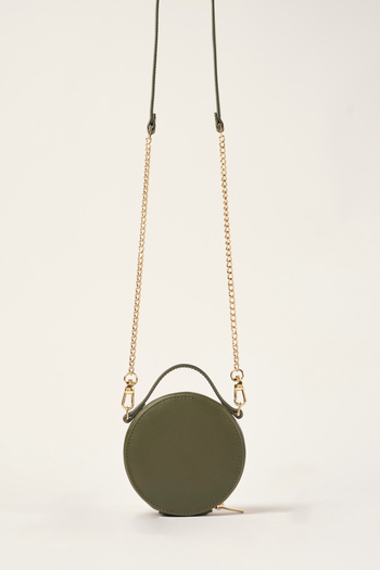 Ted Baker Dark green strap cross round small bag 8267