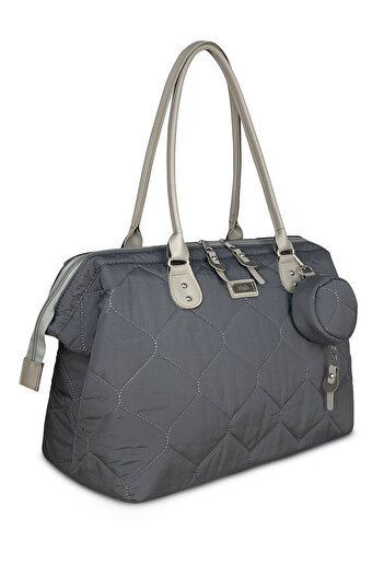 Stylo Gray Magnolia Women's Shoulder Bag - for Baby Care