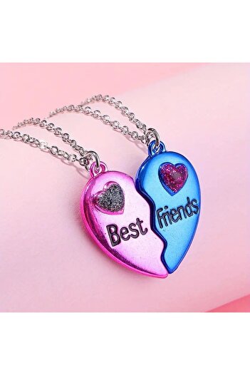 GlassySKY Kırık Kalp Kolye Kızlar Için En Iyi Arkadaş Best Friends ,kanka Doğum Günü Hediye