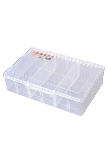 Tactix 3-Compartment Plastic Storage Box with Separators X-Large