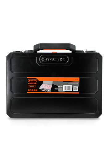 Tactix Metal Tool Organizer Case with Handle 32.8 x 22.5cm
