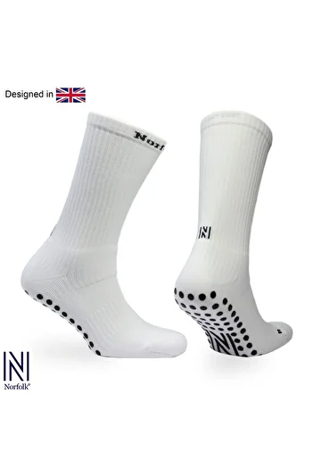 NORFOLK Αθλητική κάλτσα Lizard Multi-Sport Αντιολισθητική Λευκή