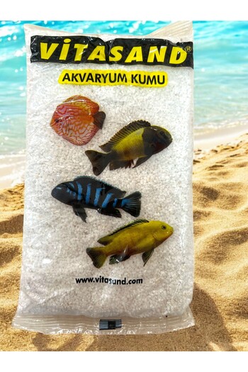 Vitasand ZEHİRSİZ ÖZEL İMALAT BEYAZ AKVARYUM KUMU VE DEKOR TAŞI 800gr
