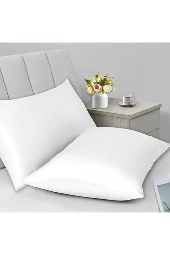 Evim Organic Cotton Satin White 2-Piece Pillowcase 50X70 cm