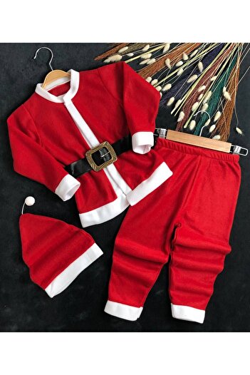 Mai Perla 4 Piece Christmas Outfit Fleece Baby Set