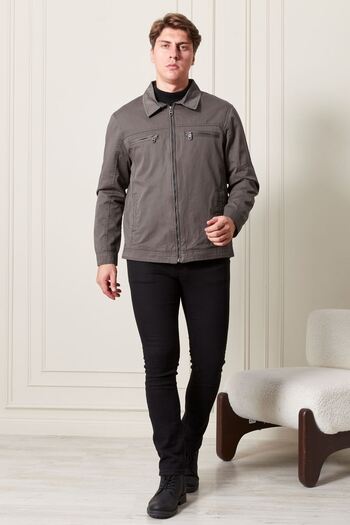 epaavm Collared Linen Men's Coat