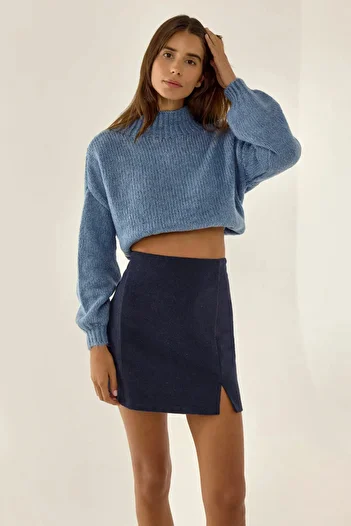 Hiccup High Waist Mini Skirt