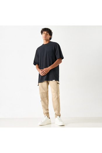 Lee Cooper Crew Neck Regular Fit T-shirt with Chest Pocket