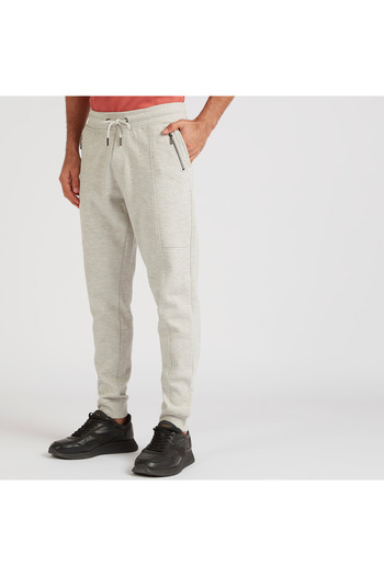 Iconic Textured Joggers with Drawstring Closure and Pockets