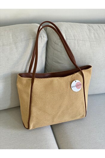 BAGLOVİS LARGE SIZE SOFT LEATHER WOMEN'S BAG