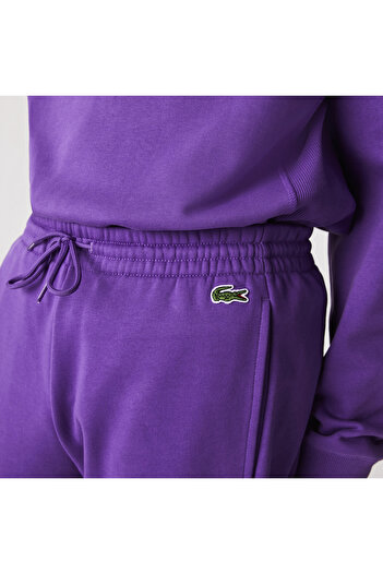Lacoste Erkek Tapered Fit Renk Bloklu Mor Eşofman Altı