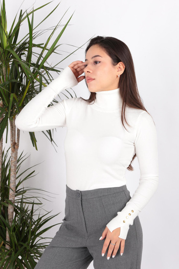 Fashion Friends 24K0024K1 Pulover de damă cu gât țesut