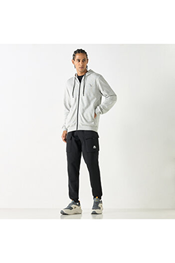 Kappa Zip Through Hoodie with Long Sleeves and Pockets