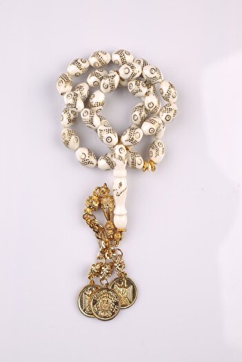 Black Sea Port CAMEL BONE WRAPS BRONZE MINE EMBROIDERED SPECIAL DESIGN Rosary