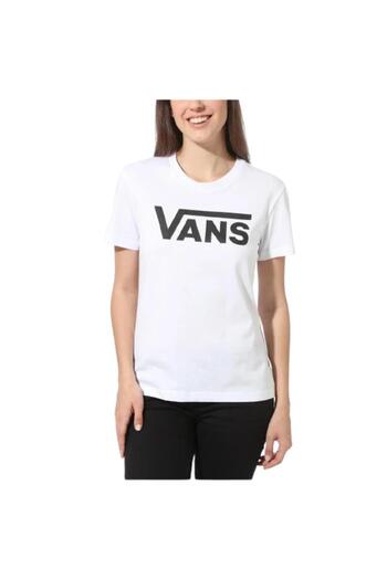 Vans FLYING V CREW TEE Λευκό γυναικείο μπλουζάκι 100445047