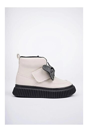 Papuçcity Arzen 03043 Baby Girl's Bow Thermal Boots