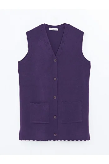 LC Waikiki Lcw Grace V-Neck Women's Knitwear Vest