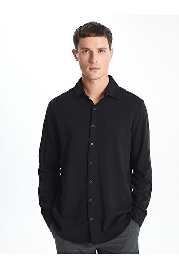 LC Waikiki Чоловіча сорочка SOUTHBLUE Slim Fit з довгим рукавом